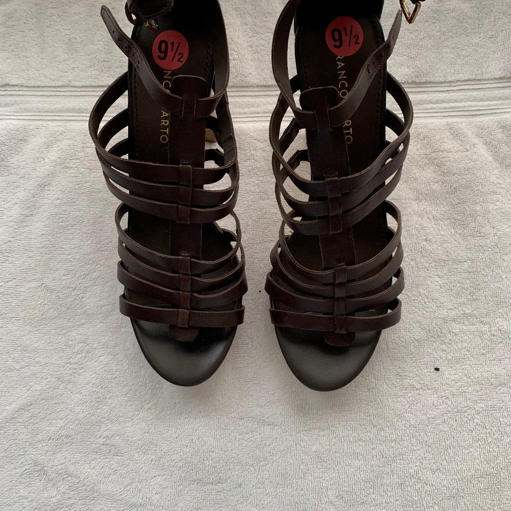 Brown Strappy Franco Sarto sandals size 9 1/2